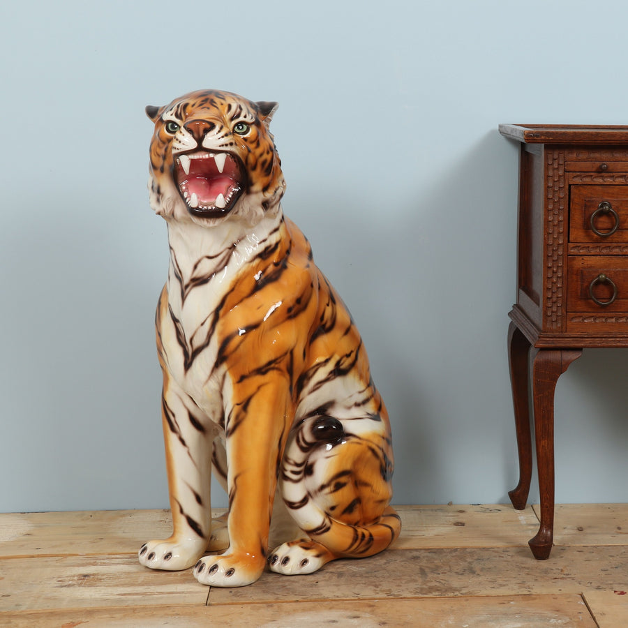 Grote porseleinen tijger (80cm)