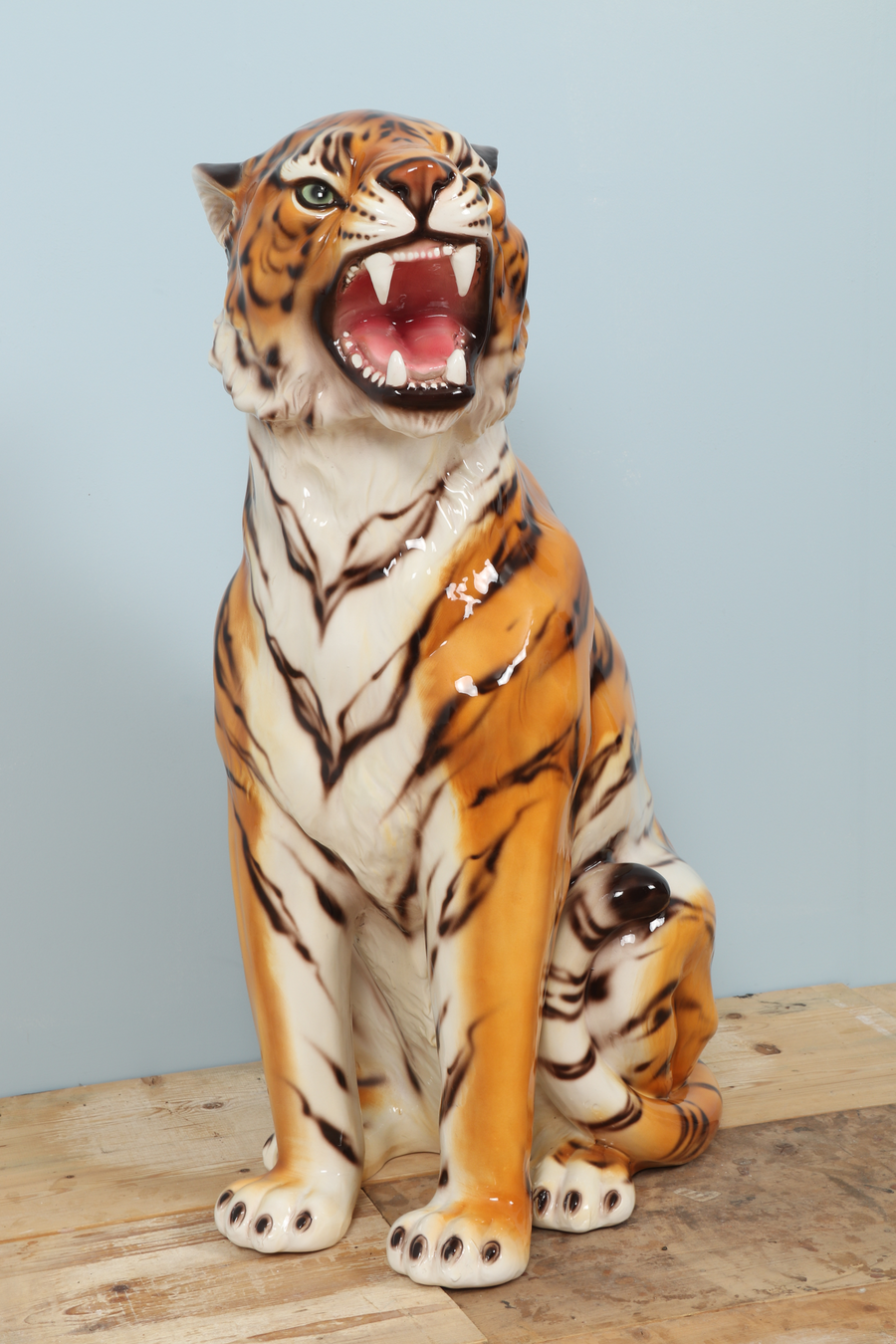 Grote porseleinen tijger (80cm)